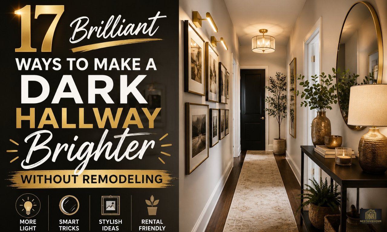 how to make a dark hallway brighter without remodeling