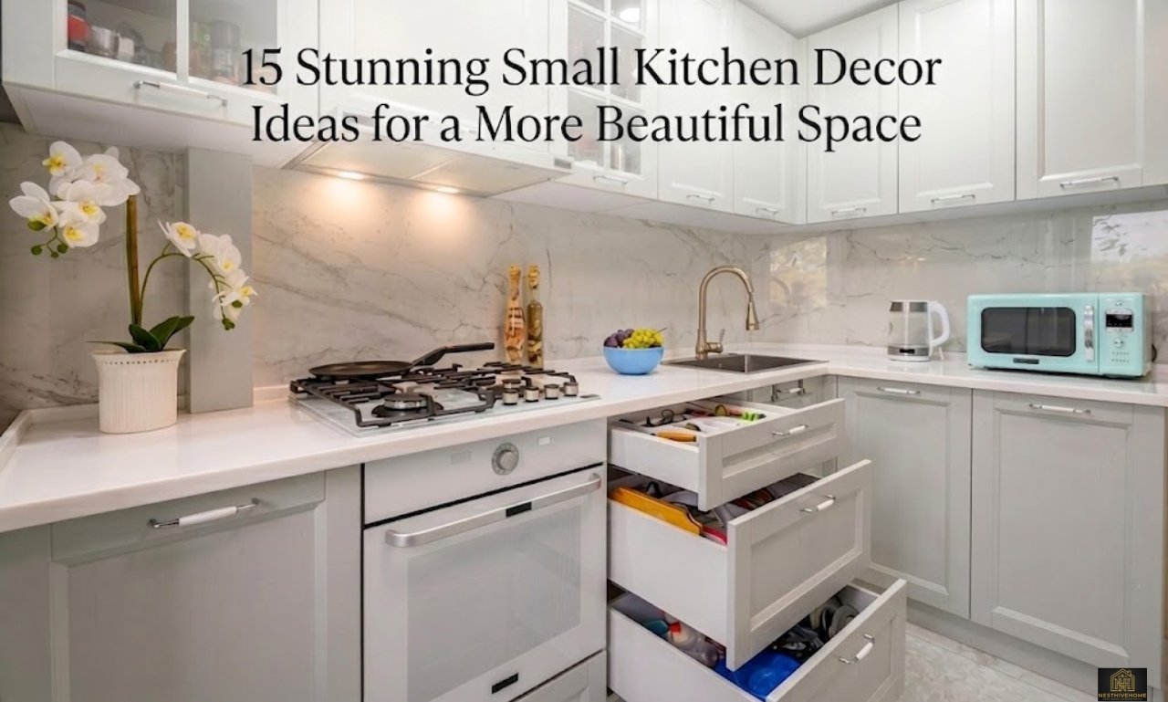 15 clever small kitchen decor ideas that work with smart storage, space-saving solutions, stylish accents, and practical layouts for a beautiful kitchen.