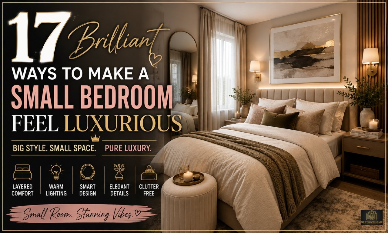 17 brilliant ways to make a small bedroom feel luxurious with modern elegant decor
