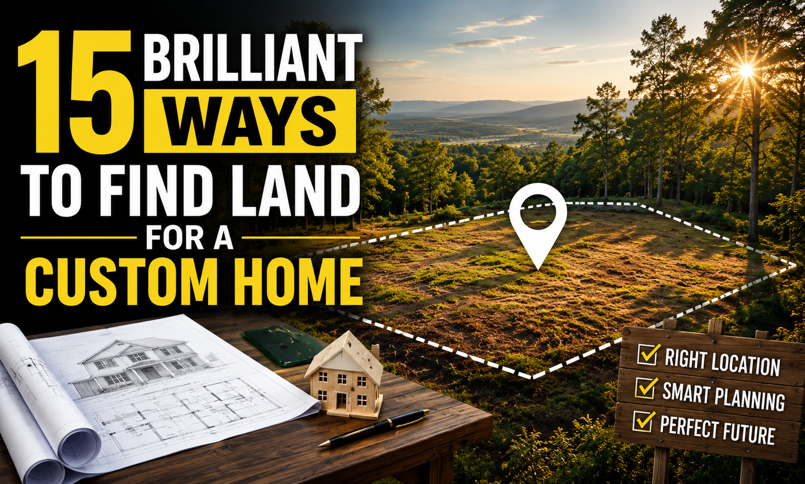 15 Brilliant Ways to Find Land for a Custom Home
