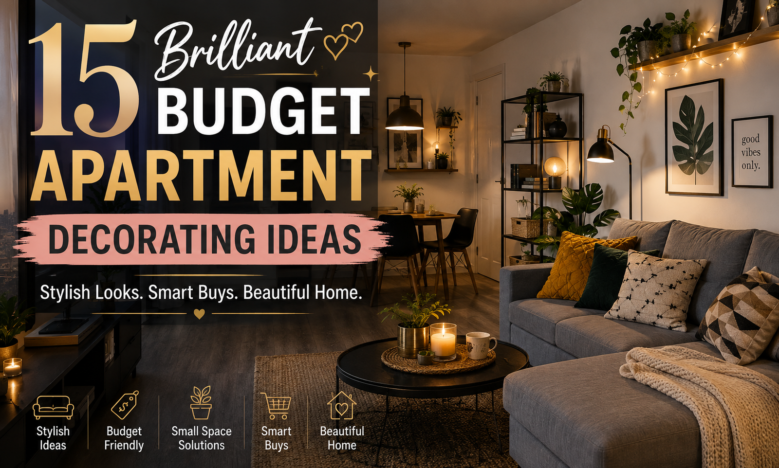 15 Brilliant Budget Apartment Decorating Ideas