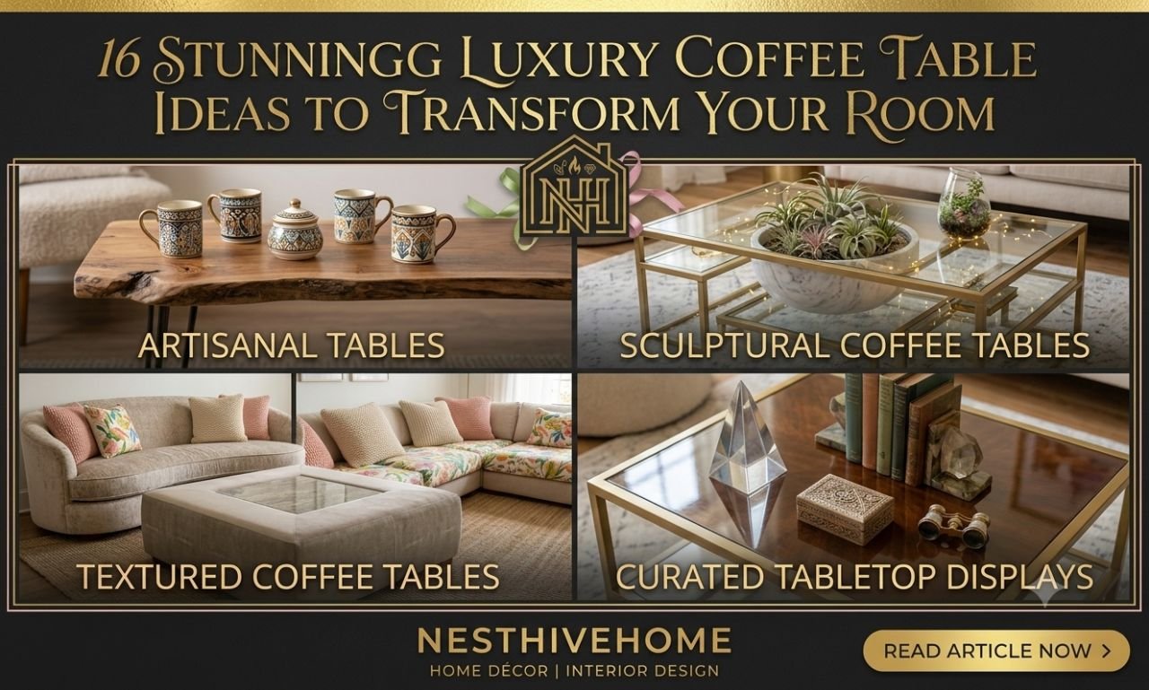 16 Stunning Luxury Coffee Table Ideas to Transform Your Room 