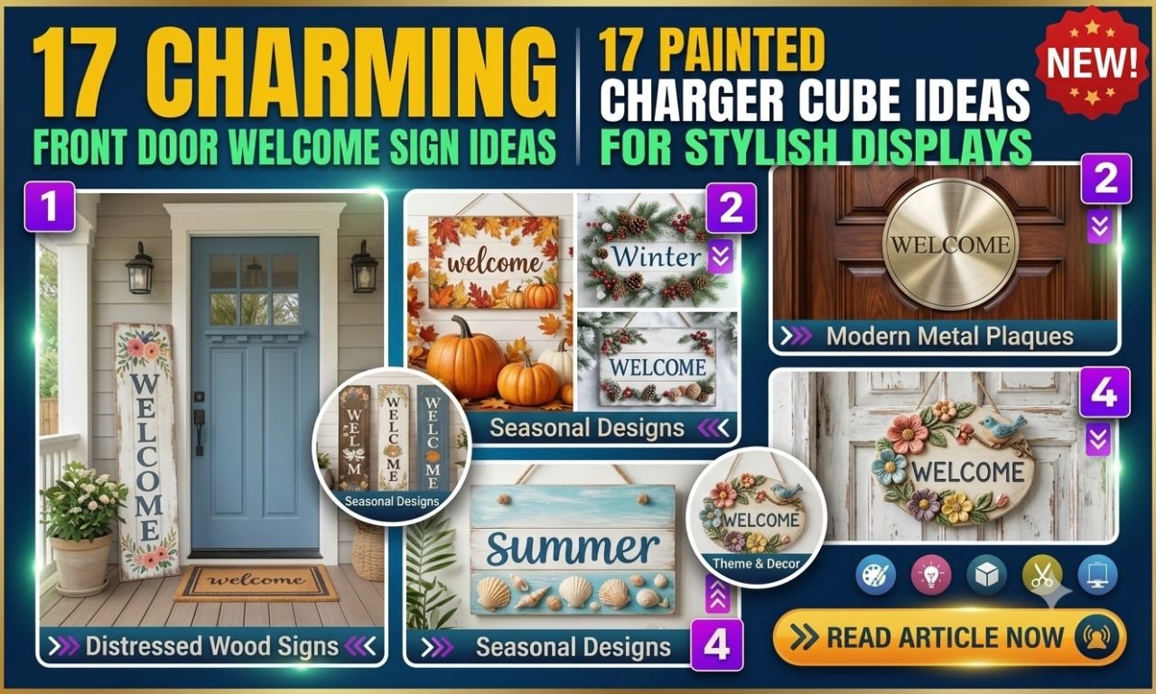 17 Charming Front Door Welcome Sign Ideas