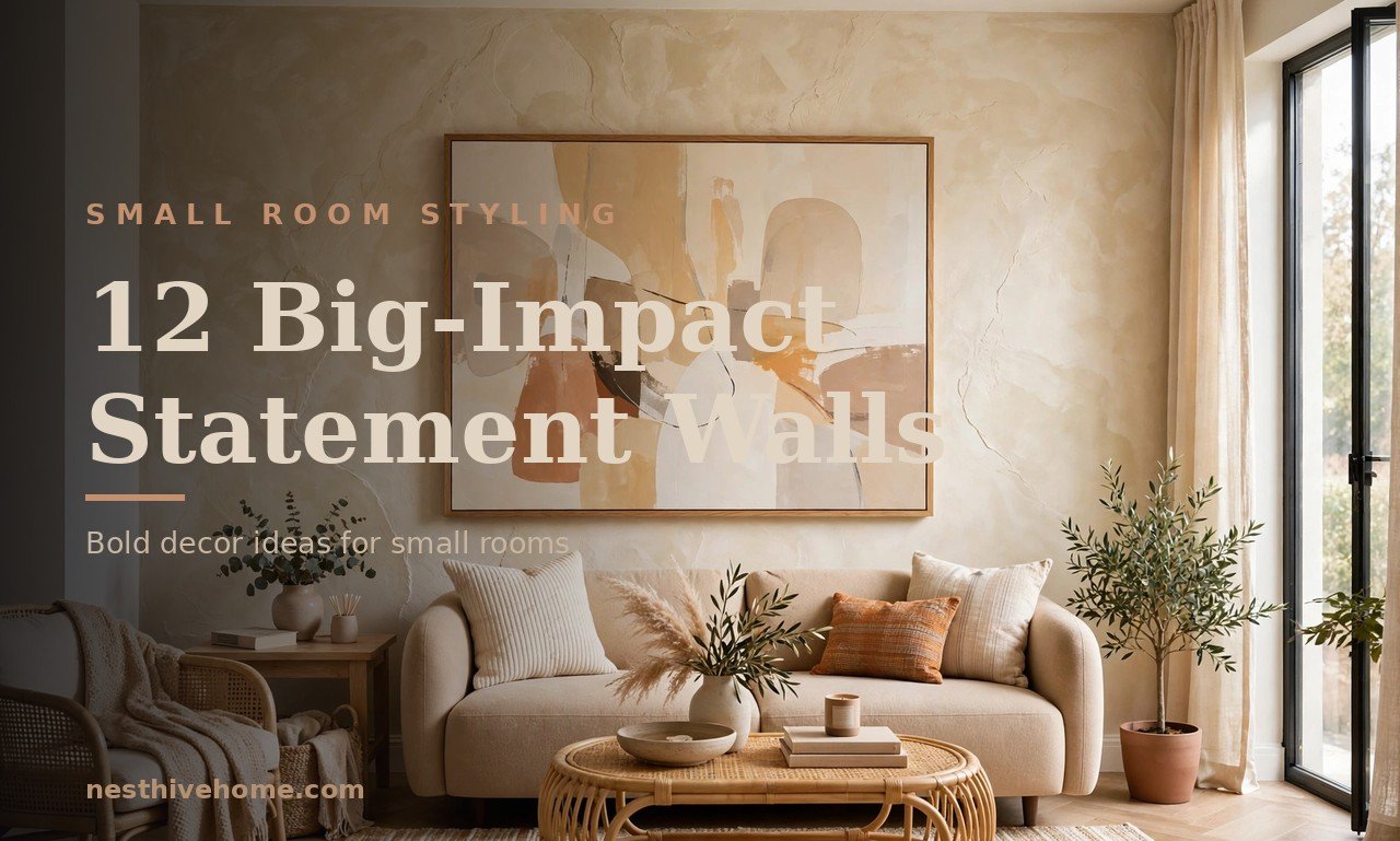 Statement Wall Decor for Small Rooms: 12 Big-Impact Ideas