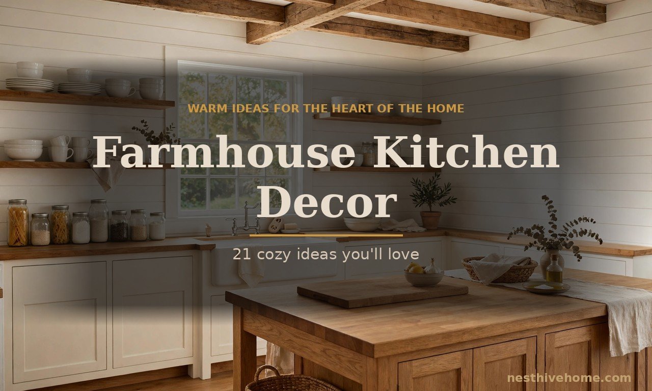 Farmhouse Kitchen Decor: 21 Cozy Ideas You’ll Love