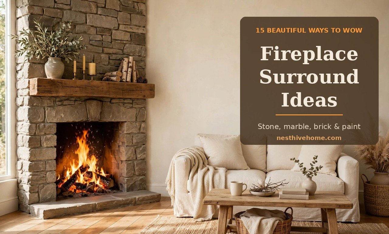 Fireplace Surround Ideas: 15 Beautiful Ways to Wow