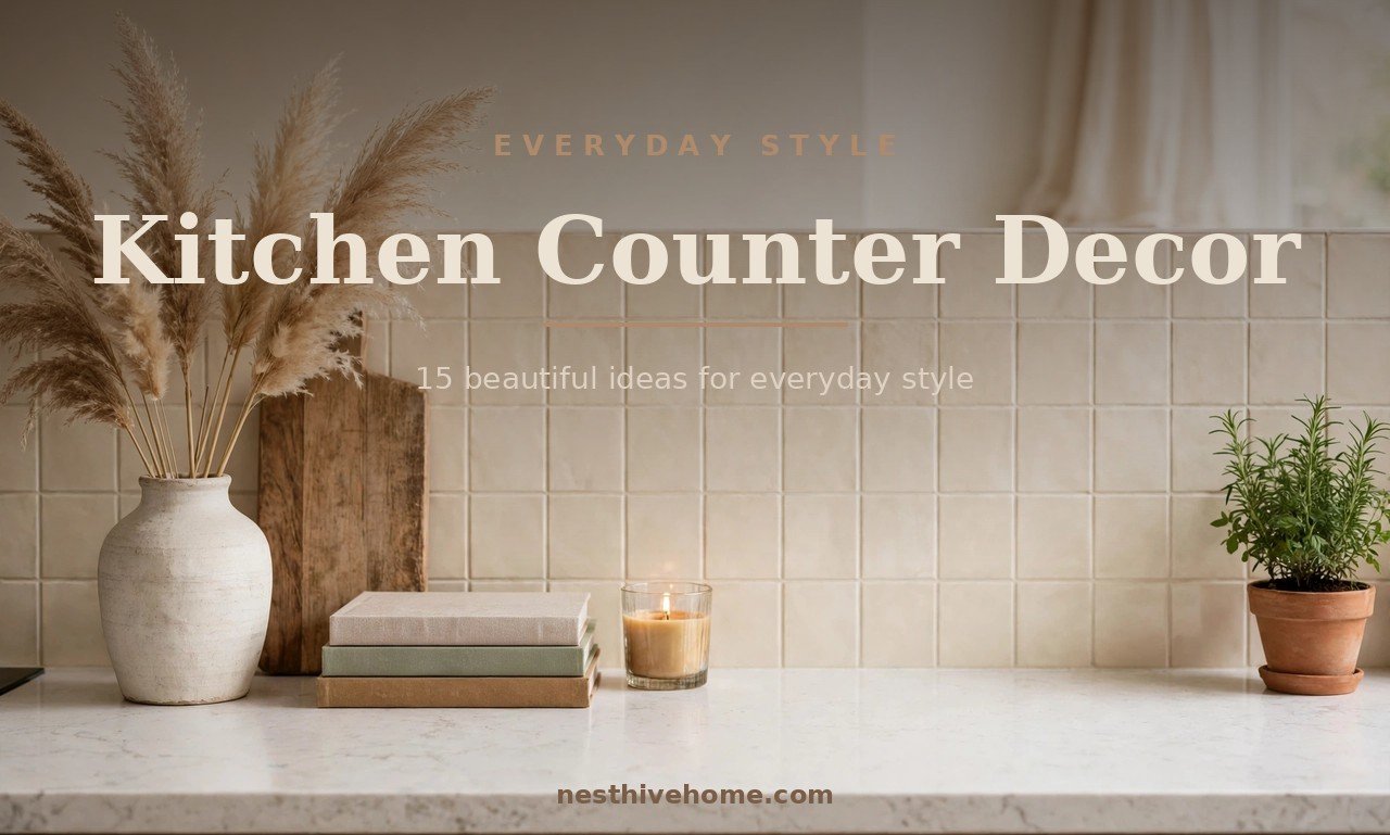 Kitchen Counter Decor: 15 Beautiful Ideas for Everyday Style
