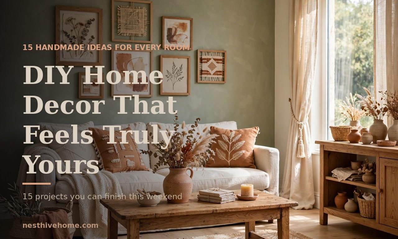 DIY Home Decor: 15 Beautiful Ideas That Make a Home Feel Yours