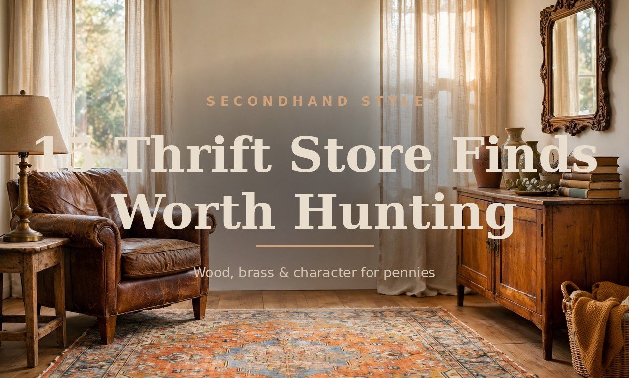 Thrift Store Home Decor: 15 Finds Worth Hunting