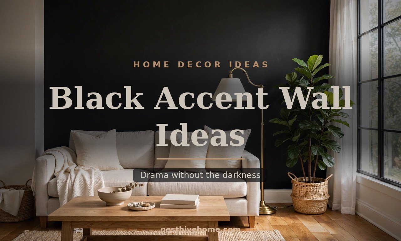 Black Accent Wall Ideas for a Bold, Beautiful Home